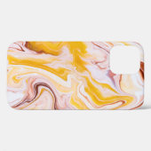 流体アート:虹色抽象芸術テクスチャ。 Case-Mate iPhoneケース (裏面 (横))