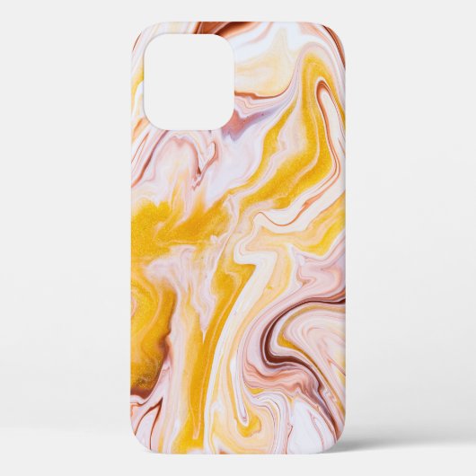 流体アート:虹色抽象芸術テクスチャ。 Case-Mate iPhoneケース (裏面)
