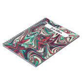 流体カラフル及び液体スパイラルノート ノートブック (左側)