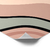 流体カラフル抽象芸術アート ポスター (角)