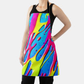 流体カラー:ドリッピング抽象芸術最高傑作 エプロン (インサイチュ)