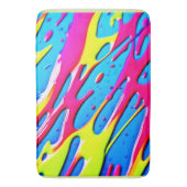 流体カラー：ドリッピング抽象芸術最高傑作 バスマット (正面縦)