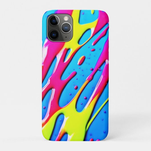 流体カラー：ドリッピング抽象芸術最高傑作 Case-Mate iPhoneケース (裏)