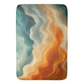 流体コンテンポラリー波抽象芸術 バスマット (正面縦)