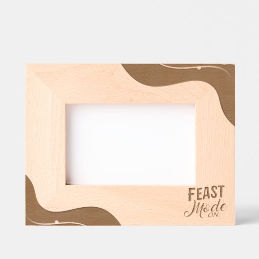 「流体ジオメトリ」 レーザー彫刻フレーム (正面)