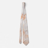 流体スワール大理石ライトピンクネックタイ ネクタイ (裏面)