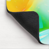 流体ネオン抽象芸術 マウスパッド (コーナー)