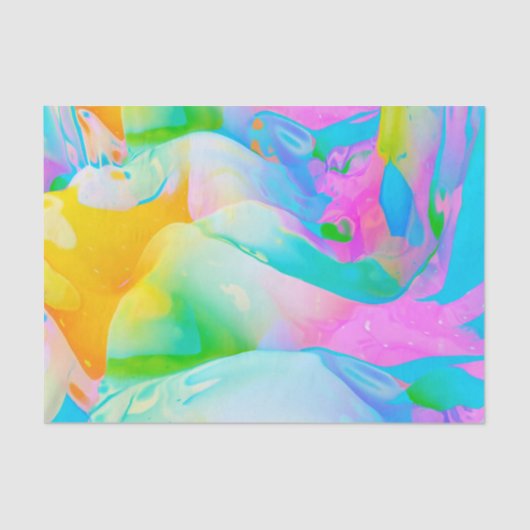 流体ネオン抽象芸術 薄葉紙 (正面)