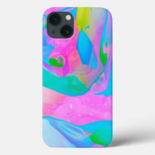 流体ネオン抽象芸術 iPhone 13ケース