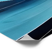 流体ブルー ポスター (角)