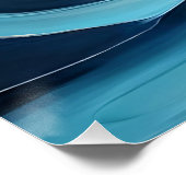 流体ブルー ポスター (コーナー)