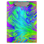 流体レインボー抽象芸術絵を描（ばちゃばちゃ）跳ねる クリップボード (正面)