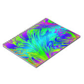 流体レインボー抽象芸術絵を描(ばちゃばちゃ)跳ねる ノートブック (左側)