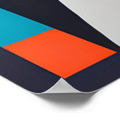 流体型枠：カラーとシェイプの美しいミックス ポスター (角)