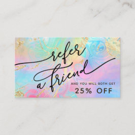 流体大理石の紹介カード 名刺