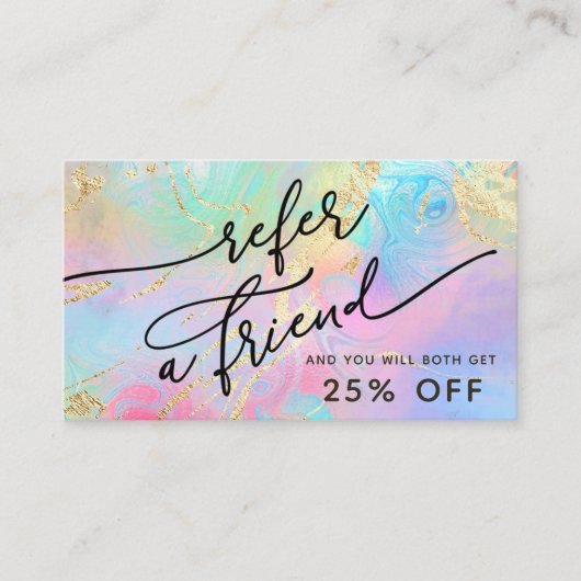 流体大理石の紹介カード 名刺 (正面)