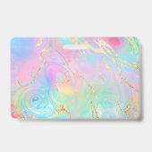 流体大理石アートバッジ バッジ (Back)