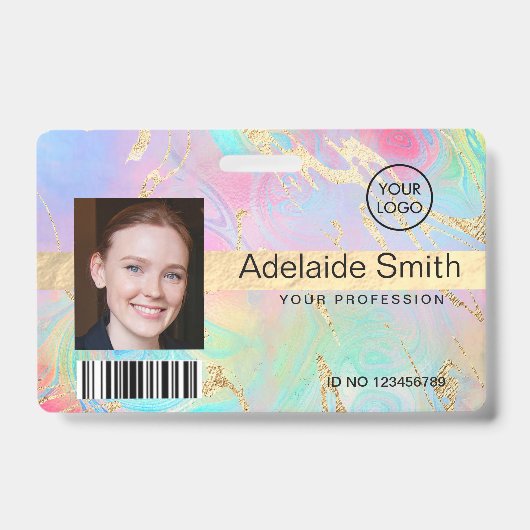 流体大理石アートバッジ バッジ (Front)