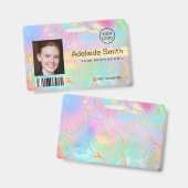 流体大理石アートバッジ バッジ (Front & Back)