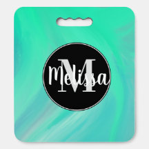 流体大理石ターコイズ初期ネームスポーツ