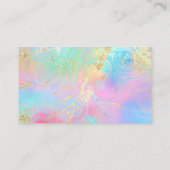 流体大理石フェイクホイル感謝していユーの名刺 名刺 (裏面)