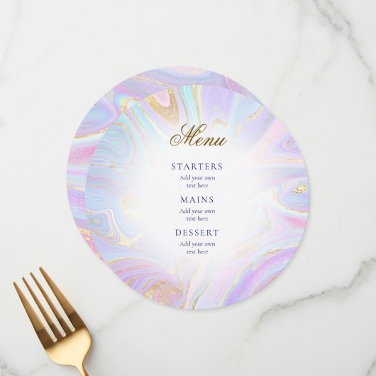 流体大理石メニュー メニュー (正面/裏面インサイチュ)