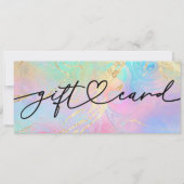 流体大理石製ギフト券 (正面)