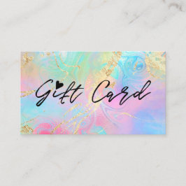 流体大理石製ギフト券 名刺