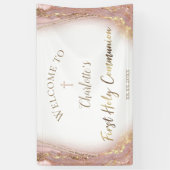 流体大理石 |第一聖餐式 横断幕 (縦)