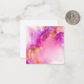 流体抽象芸術アルコールインク | ノートカード (正面/裏面インサイチュ)