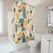 流体抽象芸術アートシャワーカーテン シャワーカーテン (インサイチュ)