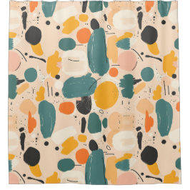 流体抽象芸術アートシャワーカーテン シャワーカーテン