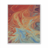 流体抽象芸術パターン シール (正面)