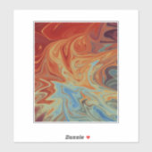 流体抽象芸術パターン シール (シート)