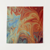 流体抽象芸術パターン タペストリー (正面(横))