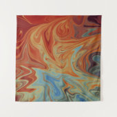 流体抽象芸術パターン タペストリー (正面)