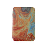 流体抽象芸術パターン バスマット (正面縦)