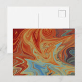 流体抽象芸術パターン ポストカード (正面/裏面)