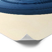 流体抽象芸術フロー – Earth & Blue Ribbon Art ポスター (角)