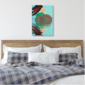 流体抽象芸術マーメイドロックウォーターキャンバスプリント キャンバスプリント (インサイチュ (寝室))