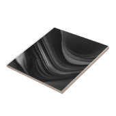 流体抽象芸術白黒セラミックタイル タイル (側面)