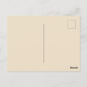 流体抽象芸術金ゴールド – 海軍ビーチ ポストカード (裏面)