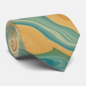 流体旋回大理石ベージュネックタイ ネクタイ (ロール)