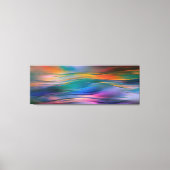 「流体水平」コンテンポラリー抽象芸術・アート キャンバスプリント (正面)