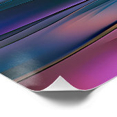 「流体水平」コンテンポラリー抽象芸術・アート ポスター (コーナー)