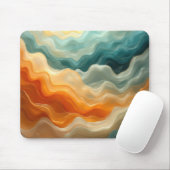 流体波抽象芸術 マウスパッド (マウス)