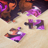 流体煙炎ジグソーパズル ジグソーパズル (側面)