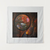 流体的なつながり 現代の宇宙的抽象芸術 タペストリー (正面(横))