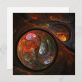 流体的な抽象アート (正面/裏面)