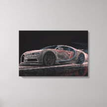 流体速度 | 自動車アート (24" x 16")